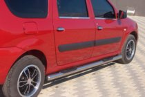 Renault Logan MCV 2005–2013 Boční nášlapy – nerezové trubky (2 ks) fotografie 3