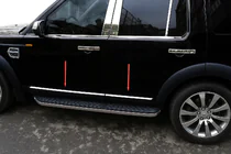 Land Rover Discovery III 2004–2009 Dveřní lišty OmsaLine (4 ks, nerez) fotografie 1
