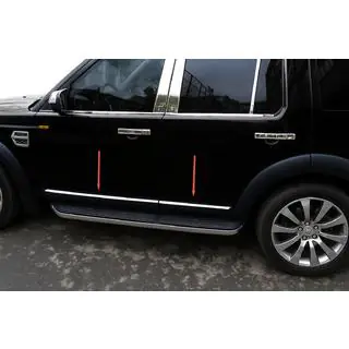 Dveřní lišty OmsaLine (4 ks, nerez) Land Rover Discovery IV 2009–2017 fotografie 1