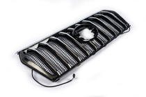 Toyota Land Cruiser Prado 150 2009–2023 Maska chladiče 2017↗ LED (Zeus Silver) fotografie 4