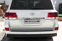 Toyota Land Cruiser 200 2007–2021 Chromové kryty zadních světel (2015+, 4dílná sada, plast) fotografie 2