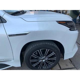 Sada štítků v karbonovém vzhledu (4 ks) Lexus LX570/450d 2008–2022 fotografie 3