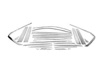 Toyota Land Cruiser 200 2007–2021 Kompletní okenní lišty a lišty na sloupky (nerez) fotografie 4