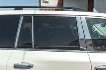Lexus LX570/450d 2008–2022 Kompletní okenní lišty a lišty na sloupky (nerez) fotografie 13