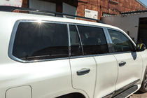Lexus LX570/450d 2008–2022 Kompletní okenní lišty a lišty na sloupky (nerez) fotografie 14
