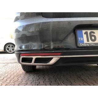 Sada nerezových nástavců výfuku Carmos SD/SW (2019+, 3 ks) fotografie 2