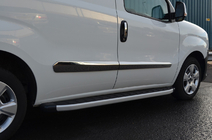 Fiat Doblo II 2010–2022 Chromové lišty dveří (4 ks, nerez) OmsaLine – italská nerezová ocel fotografie 6