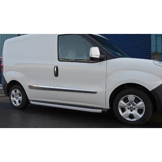 Chromové lišty dveří (4 ks, nerez) Fiat Doblo II 2010–2022 fotografie 3