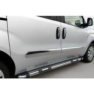Chromové lišty dveří (4 ks, nerez) Fiat Doblo II 2010–2022 fotografie 1