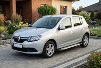 Renault Sandero 2013–2022 Boční nášlapy Allmond Grey (2 ks, hliník) fotografie 1