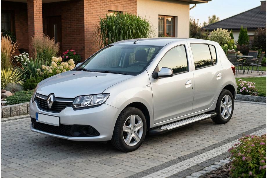 Renault Sandero 2013–2022 Boční nášlapy Allmond Grey (2 ks, hliník) Image