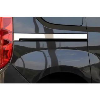 Široké lišty pod posuvné dveře (2 ks, nerez) Fiat Doblo II 2010–2022 fotografie 3