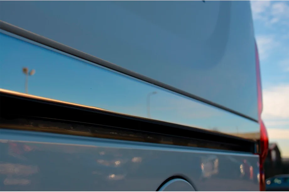 Fiat Doblo II 2010–2022 Široké lišty pod posuvné dveře (2 ks, nerez) Fotografie 7