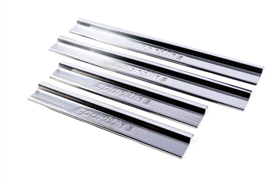 Mercedes E-Class W124 1984–1997 Nerezové lišty vnitřních prahů V1 (4 ks) Image