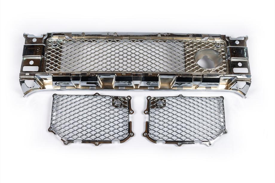 Mercedes G-Class W463 1990–2018 Sada mřížek do nárazníku (AMG, chrom) Image