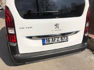 Peugeot Partner/Rifter 2019– Nerezová lišta nad SPZ fotografie 2