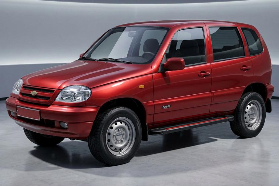 Chevrolet Niva 1998–2020 Boční nášlapy Maya Red (2 ks, hliník) Image