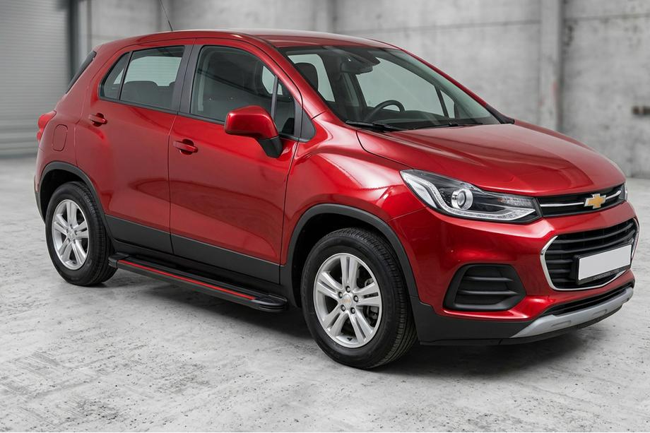 Chevrolet Trax 2012–2023 Boční nášlapy Maya Red (2 ks, hliník) Image