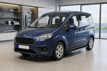 Ford Courier 2014–2023 Boční prahy Bosphorus Grey (2 ks, hliník) fotografie 1