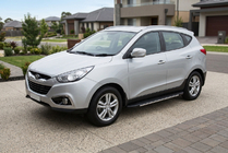 Hyundai IX-35 2010–2015 Boční prahy Bosphorus Grey (2 ks, hliník) fotografie 1
