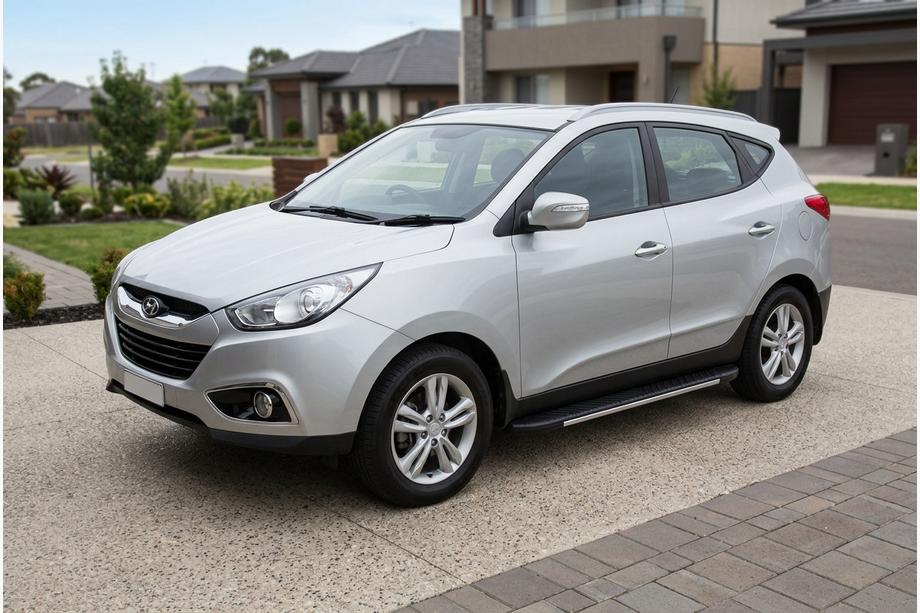 Hyundai IX-35 2010–2015 Boční prahy Bosphorus Grey (2 ks, hliník) Image