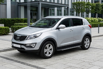Kia Sportage 2010–2015 Boční prahy Bosphorus Grey (2 ks, hliník) fotografie 1