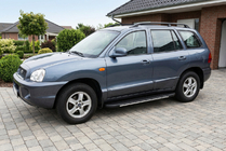 Hyundai Santa Fe 1 2000–2006 Boční prahy Bosphorus Grey (2 ks, hliník) fotografie 1