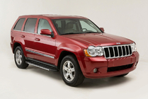 Jeep Grand Cherokee WK 2004–2010 Boční prahy Bosphorus Grey (2 ks, hliník) fotografie 1