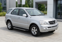 Kia Sorento I BL 2002–2009 Boční prahy Bosphorus Grey (2 ks, hliník) fotografie 1