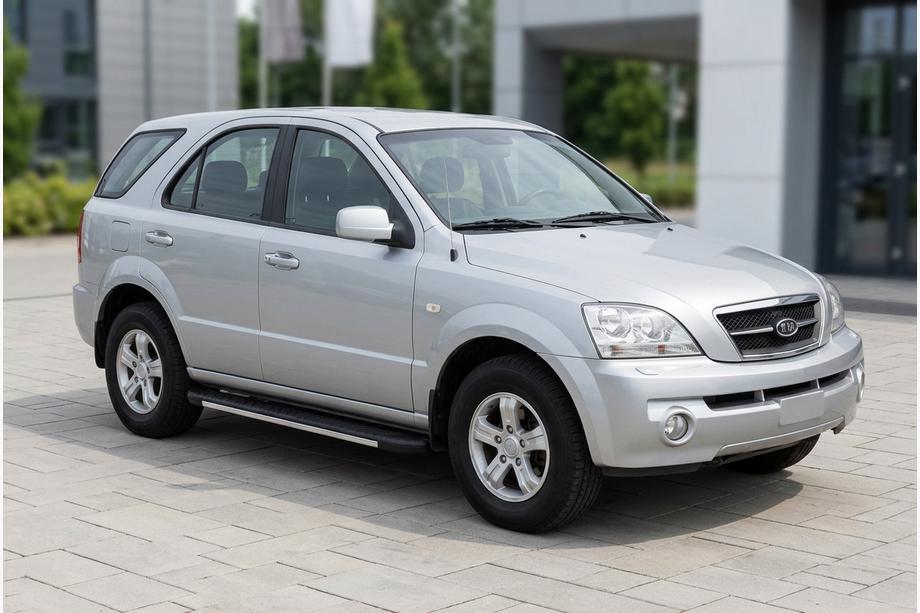 Kia Sorento I BL 2002–2009 Boční prahy Bosphorus Grey (2 ks, hliník) Image