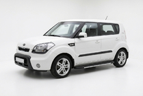 Kia Soul I 2008–2013 Boční prahy Bosphorus Grey (2 ks, hliník) fotografie 1