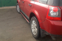 Land Rover Freelander II 2006–2014 Boční nášlapy Maya Red (2 ks, hliník) fotografie 3