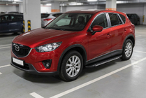 Mazda CX-5 2012–2017 Boční prahy Bosphorus Grey (2 ks, hliník) fotografie 1