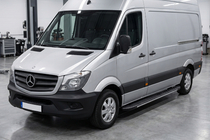 Mercedes Sprinter W906 2006–2018 Boční prahy Bosphorus Grey (2 ks, hliník) fotografie 1