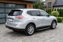 Nissan X-trail T32/Rogue 2014–2021 Boční prahy Bosphorus Grey (2 ks, hliník) fotografie 1