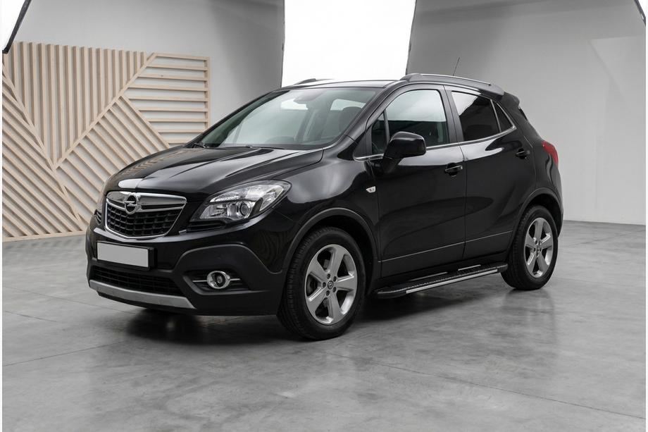 Opel Mokka 2012–2021 Boční prahy Bosphorus Grey (2 ks, hliník) Image