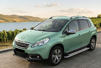 Peugeot 2008 2013–2019 Boční prahy Maydos V2 (2 ks, hliník ↗ nerez) fotografie 1