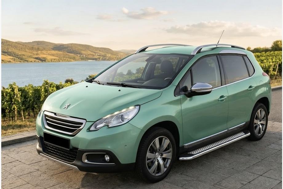 Peugeot 2008 2013–2019 Boční prahy Maydos V2 (2 ks, hliník ↗ nerez) Image