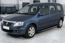 Renault Logan MCV 2005–2013 Boční prahy Bosphorus Grey (2 ks, hliník) fotografie 1