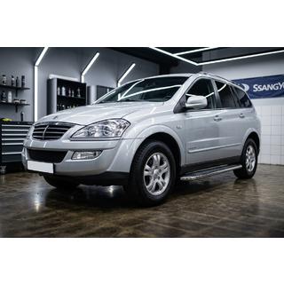 Boční prahy Maydos V2 (2 ks, hliník ↗ nerez) SsangYong Kyron 2005–2014 fotografie 1
