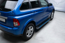 SsangYong Action 2005–2018 Boční nášlapy Maya Blue (2 ks, hliník) fotografie 1