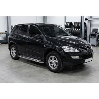 Boční prahy Maydos V2 (2 ks, hliník ↗ nerez) SsangYong Action 2005–2018 fotografie 1