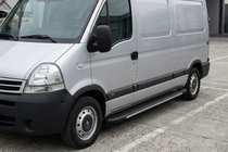 Renault Master 1998–2010 Boční prahy Bosphorus Grey (2 ks, hliník) fotografie 1