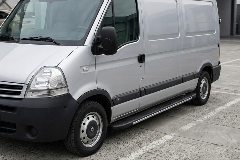 Renault Master 1998–2010 Boční prahy Bosphorus Grey (2 ks, hliník) Image