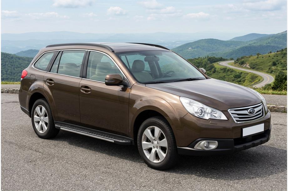 Subaru Outback 2009–2014 Boční prahy Bosphorus Grey (2 ks, hliník) Image