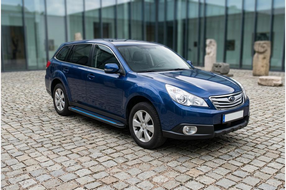 Subaru Outback 2009–2014 Boční nášlapy Maya Blue (2 ks, hliník) Image