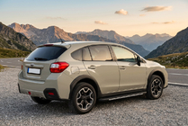 Subaru XV 2011–2017 Boční prahy Bosphorus Grey (2 ks, hliník) fotografie 1