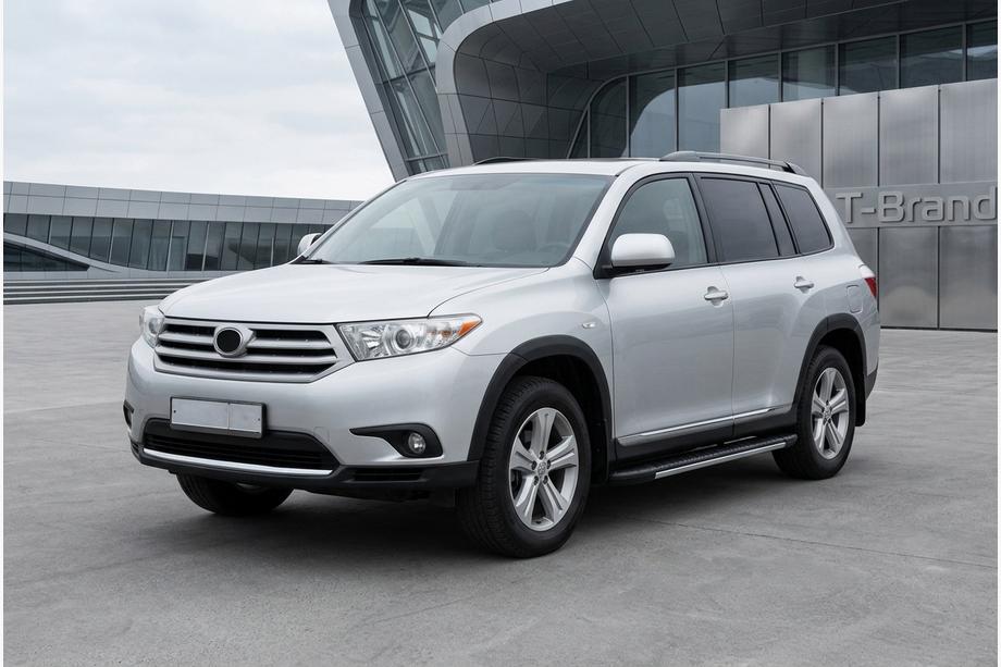 Toyota Highlander 2008–2013 Boční prahy Bosphorus Grey (2 ks, hliník) Image