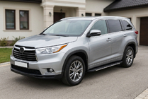 Toyota Highlander 2013–2019 Boční prahy Bosphorus Grey (2 ks, hliník) fotografie 1