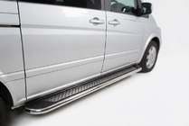 Mercedes Vito/V-class W447 2014– Boční nášlapy Maydos V2 (2 ks, hliník) Krátká a střední fotografie 1